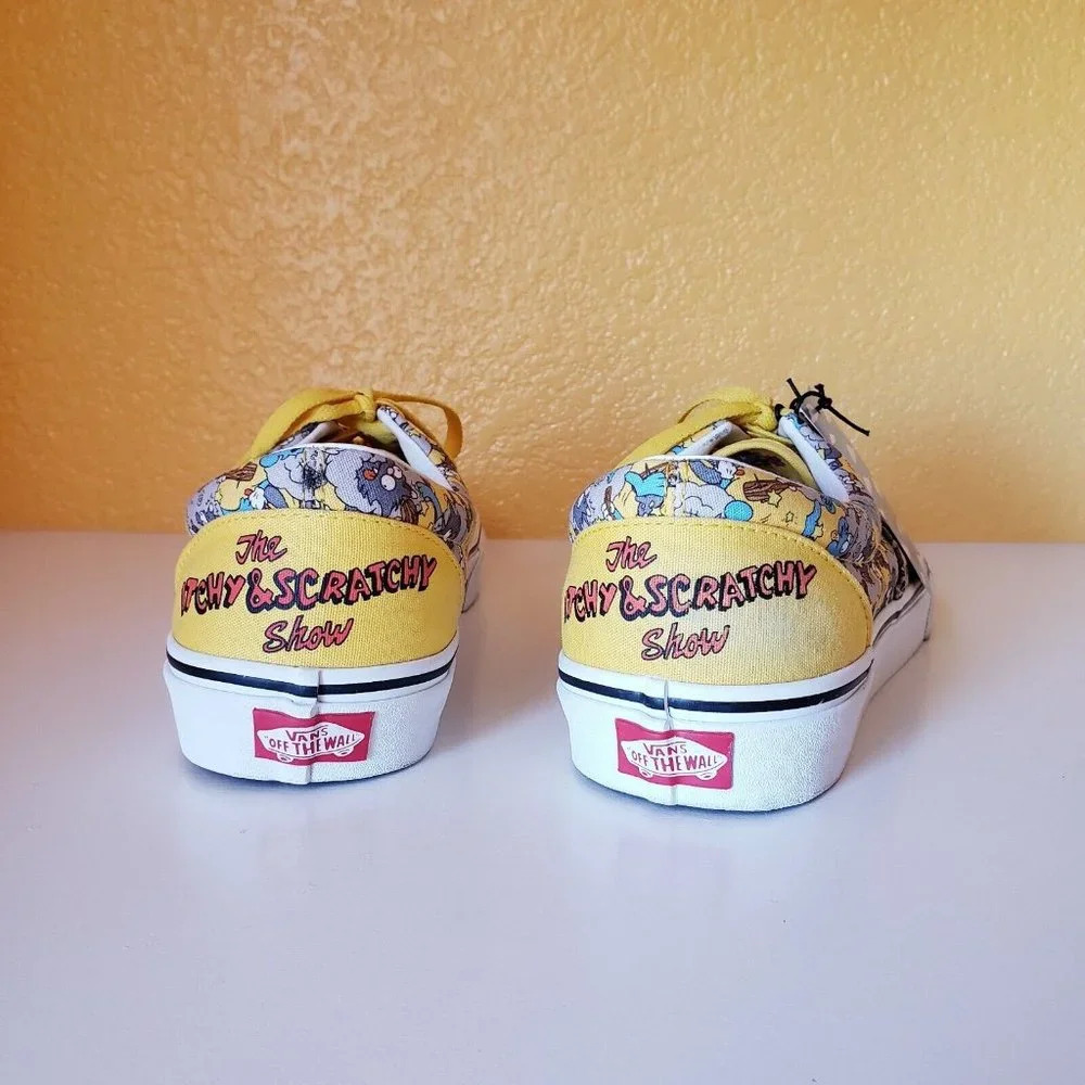 VANS Era X The Simpsons Itchy & Scratchy 2020 Yellow Sneakers Shoes Men's US 11 - Picture 4 of 16